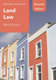 Book cover of: Land Law. By: Mark Davys