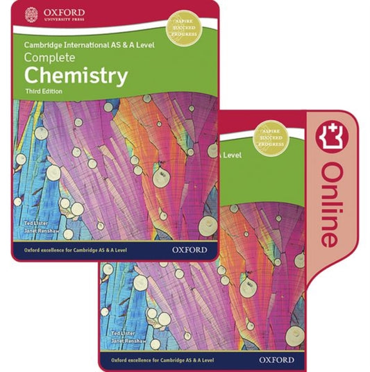 Book cover of: Cambridge International AS & A Level Complete Chemistry Enhanced Online & Print Student Book Pack. By: Janet Renshaw
