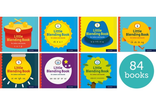 Book cover of: Little Blending Books for Letters and Sounds: Pack of 84. By: Oxford Editor