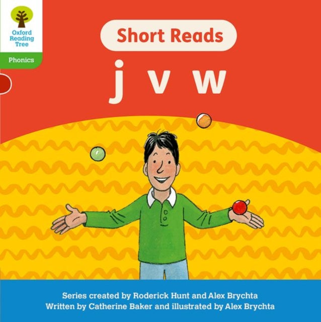 Book cover of: Oxford Reading Tree: Floppy's Phonics Decoding Practice: Oxford Level 2: Short Reads: j v w. By: Roderick Hunt