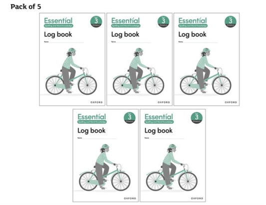 Book cover of: Essential Spelling and Word Knowledge: Year 3 Log Book Pack of 5. By: Claire Hewitt