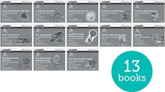 Book cover of: Read Write Inc. Phonics: Grey Set 7 More Black & White Storybooks (Pack of 13). By: Adrian Bradbury