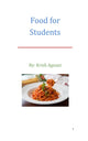 Book cover of: Food for students. By: Krish Agnani