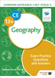 Book cover of: Common Entrance 13+ Geography Exam Practice Questions and Answers. By: Belinda Froud-Yannic