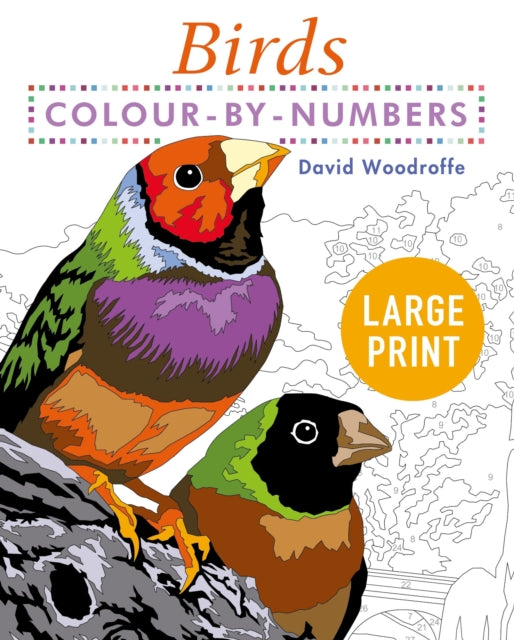 Book cover of: Large Print Colour by Numbers Birds