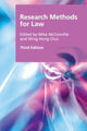Book cover of: Research Methods for Law. By: Mike McConville