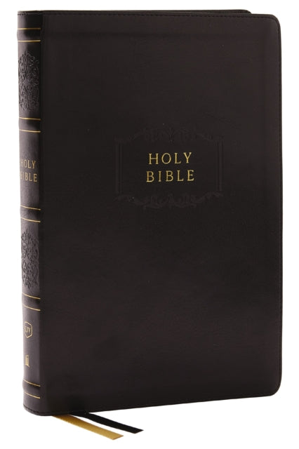 Book cover of: KJV Holy Bible with 73,000 Center-Column Cross References, Black Leathersoft, Red Letter, Comfort Print: King James Version. By: Zondervan Publishing Company