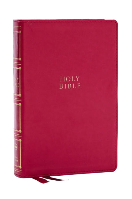 Book cover of: NKJV, Compact Center-Column Reference Bible, Dark Rose Leathersoft, Red Letter, Comfort Print. By: Zondervan