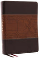 Book cover of: NKJV Study Bible, Leathersoft, Brown, Full-Color, Thumb Indexed, Comfort Print. By: Zondervan Publishing Company