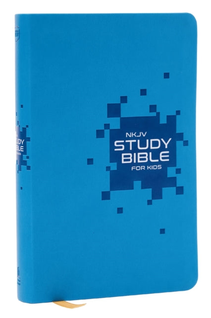 Book cover of: NKJV Study Bible for Kids, Blue Leathersoft:  The Premier Study Bible for Kids. By: Zondervan