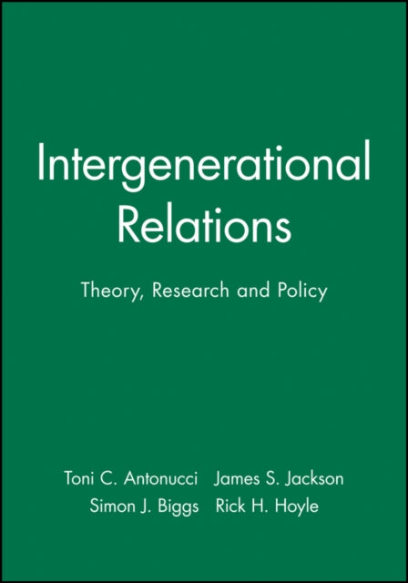 Book cover of: Intergenerational Relations. By: Simon J. Biggs