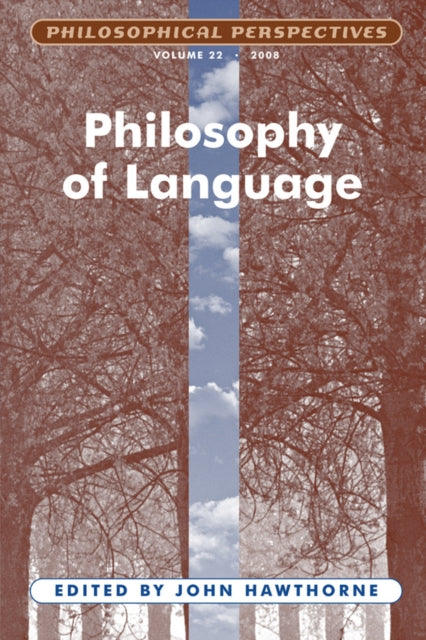 Book cover of: Philosophy of Language, Volume 22