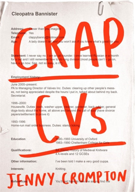 Book cover of: Crap CVs. By: Jenny Crompton