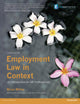 Book cover of: Employment Law in Context. By: Brian Willey
