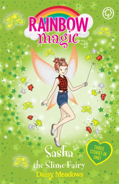 Book cover of: Rainbow Magic: Sasha the Slime Fairy. By: Daisy Meadows