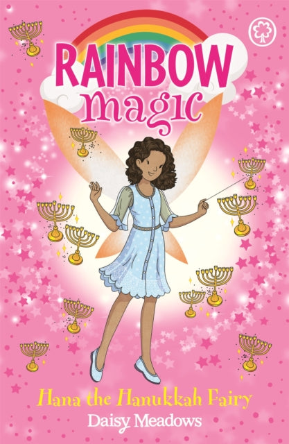 Book cover of: Rainbow Magic: Hana the Hanukkah Fairy. By: Daisy Meadows