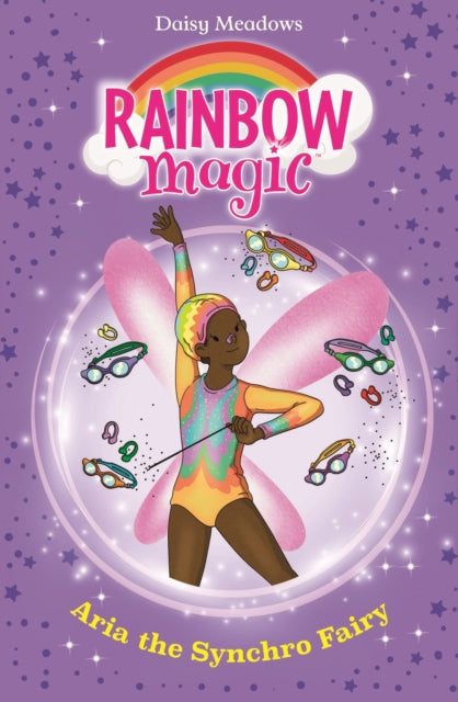 Book cover of: Rainbow Magic: Aria the Synchro Fairy. By: Daisy Meadows