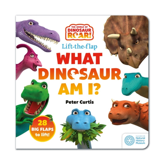 Book cover of: World of Dinosaur Roar!: What Dinosaur Am I?. By: Peter Curtis