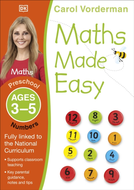 Book cover of: Maths Made Easy: Numbers, Ages 3-5 (Preschool). By: Carol Vorderman