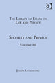 Book cover of: Security and Privacy. By: Joseph Savirimuthu