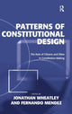 Book cover of: Patterns of Constitutional Design. By: Jonathan Wheatley