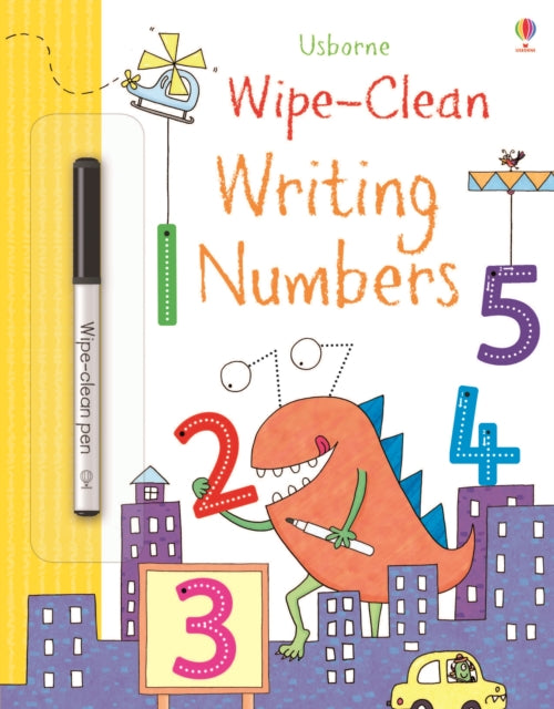Book cover of: Wipe-clean Writing Numbers. By: Jessica Greenwell