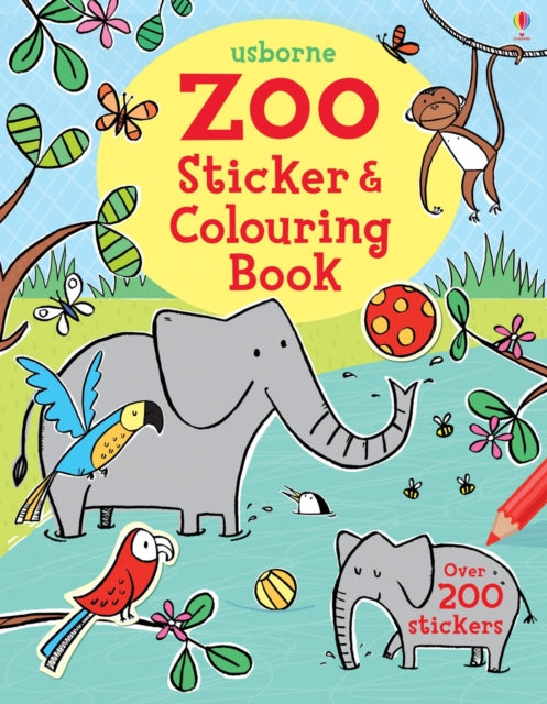 Book cover of: Zoo Sticker and Colouring Book. By: Jessica Greenwell
