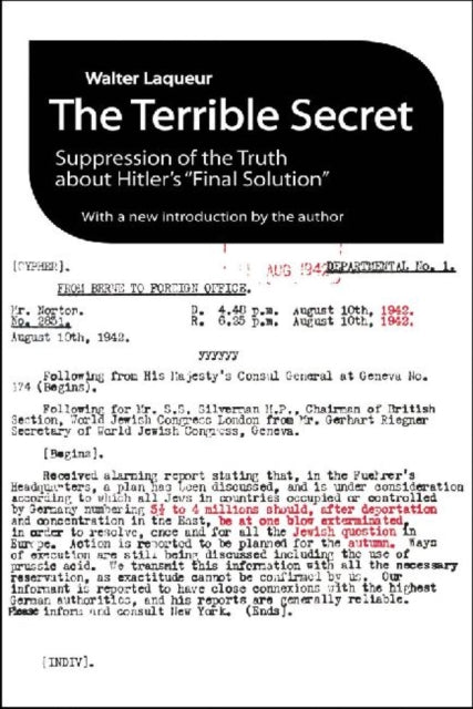 Book cover of: Terrible Secret. By: Walter Laqueur