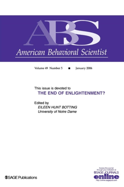 Book cover of: End of Enlightenment?. By: Eileen Hunt Botting