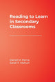 Book cover of: Reading to Learn in Secondary Classrooms. By: Daniel M. Perna