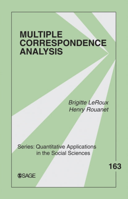 Book cover of: Multiple Correspondence Analysis. By: Brigitte Le Roux