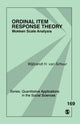Book cover of: Ordinal Item Response Theory. By: Wijbrandt van Schuur