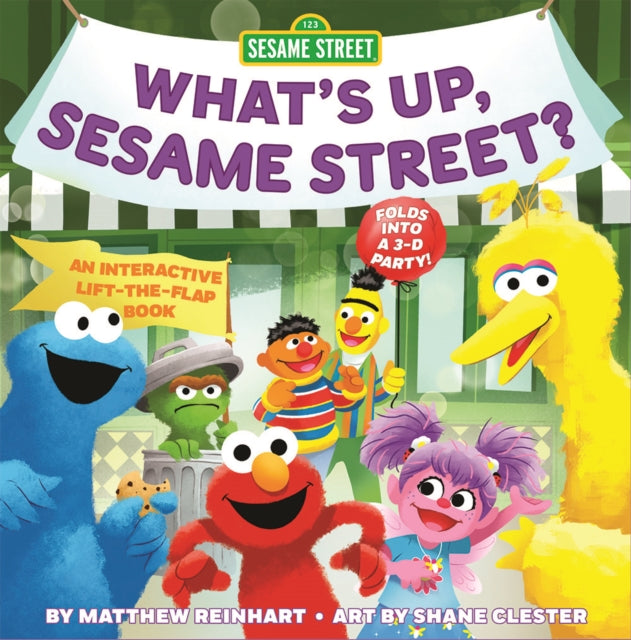 Book cover of: What’s Up, Sesame Street? (A Pop Magic Book). By: Matthew Reinhart