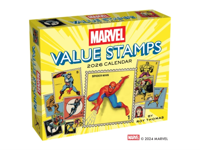 Book cover of: Marvel Value Stamps 2026 Day-to-Day Calendar