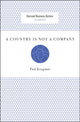Book cover of: Country Is Not a Company. By: Paul R. Krugman