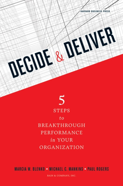 Book cover of: Decide and Deliver. By: Marcia W. Blenko