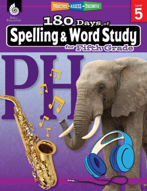 180 Days™: Spelling and Word Study for Fifth Grade, Practice, Assess, Diagnose
