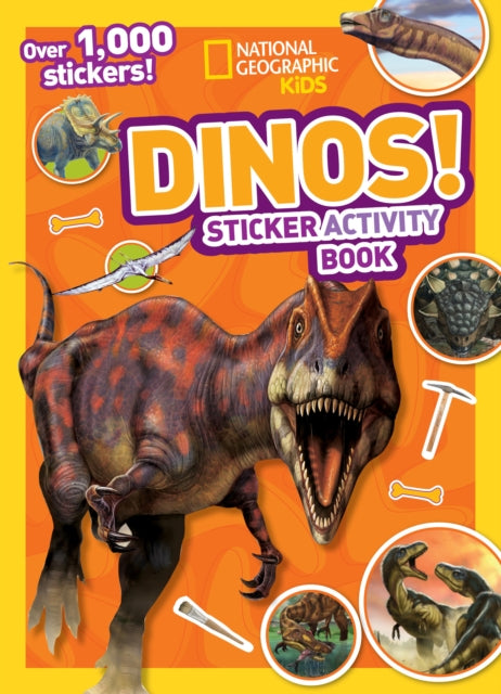 Book cover of: National Geographic Kids Dinos Sticker Activity Book. By: National Kids