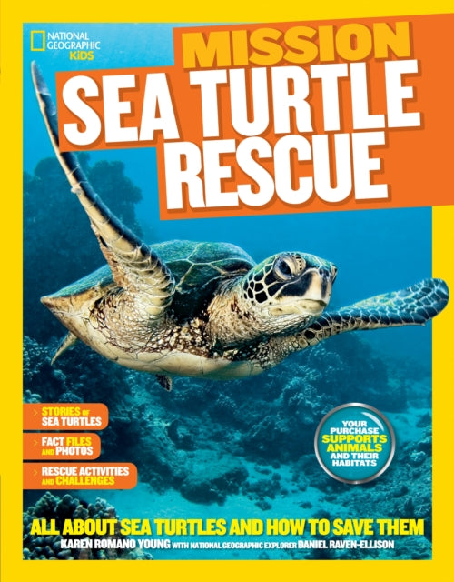 Book cover of: Mission: Sea Turtle Rescue. By: Karen Romano Young