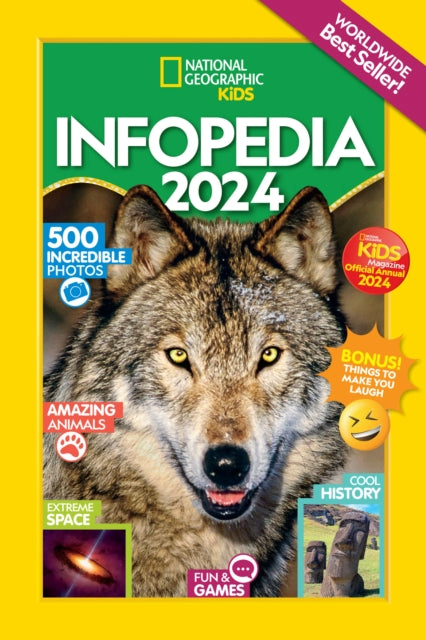 Book cover of: Infopedia 2024. By: National Geographic Kids