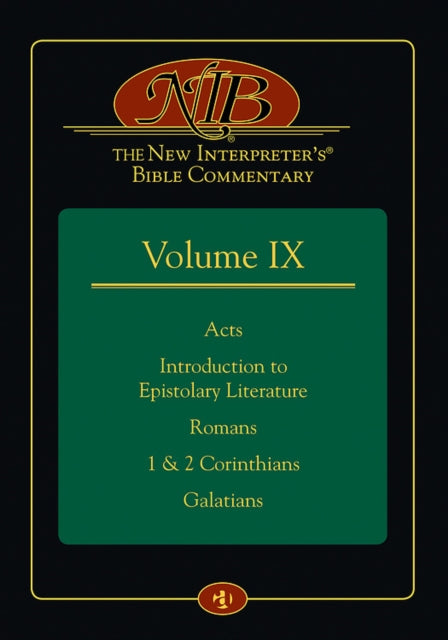 Book cover of: New Interpreter's(r) Bible Commentary Volume IX