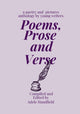 Book cover of: Poems, Prose, and Verse. By: Adele Handfield