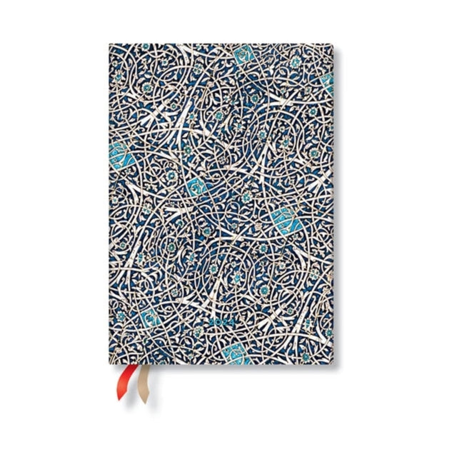Book cover of: Granada Turquoise (Moorish Mosaic) Midi Vertical 12-month Dayplanner 2024 (Elastic Band Closure). By: Paperblanks