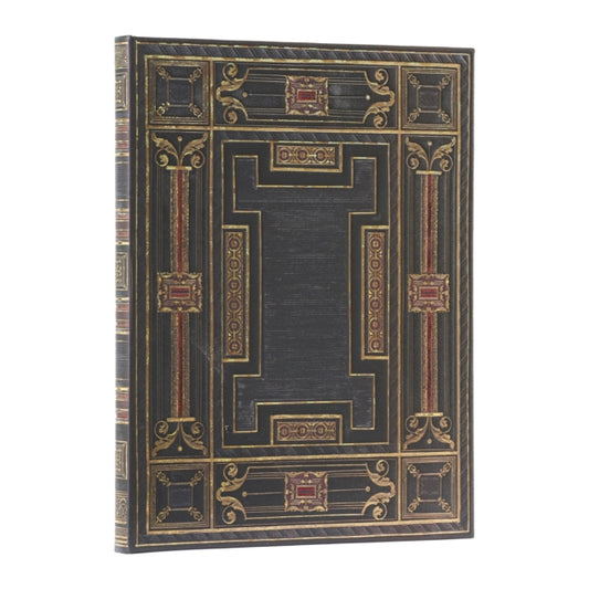 Book cover of: Onyx (Asterales) Ultra Unlined Hardback Journal (Elastic Band Closure). By: Paperblanks
