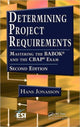 Book cover of: Determining Project Requirements. By: Hans Jonasson