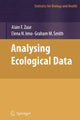 Book cover of: Analyzing Ecological Data. By: Alain F. Zuur