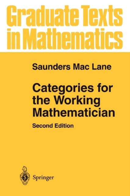Book cover of: Categories for the Working Mathematician