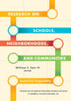 Book cover of: Research on Schools, Neighborhoods and Communities. By: William F. Tate