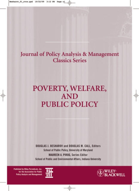 Book cover of: Poverty, Welfare, and Public Policy. By: Douglas J. Besharov