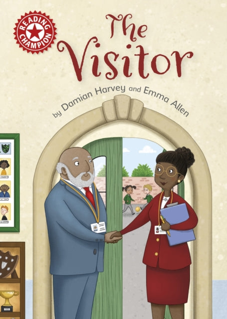 Book cover of: Reading Champion: The Visitor. By: Damian Harvey